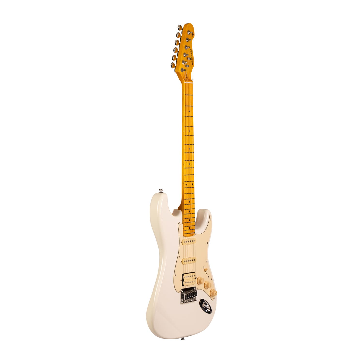 Электрогитара Rockdale Stars Classic HSS Maple Cream White - 14
