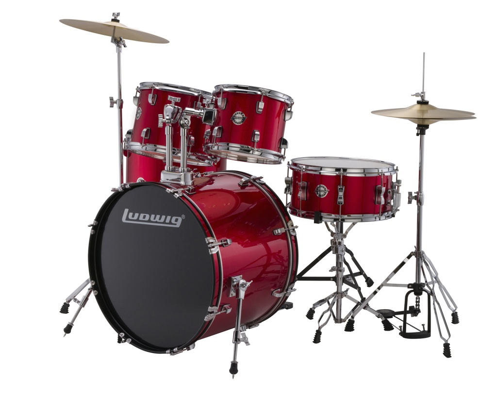 Барабанная установка Ludwig LC17514 Accent Drive, красная - 5