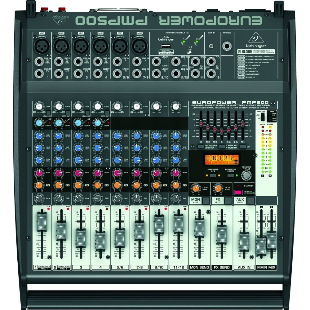 Микшер с усилителем Behringer PMP500 - 6