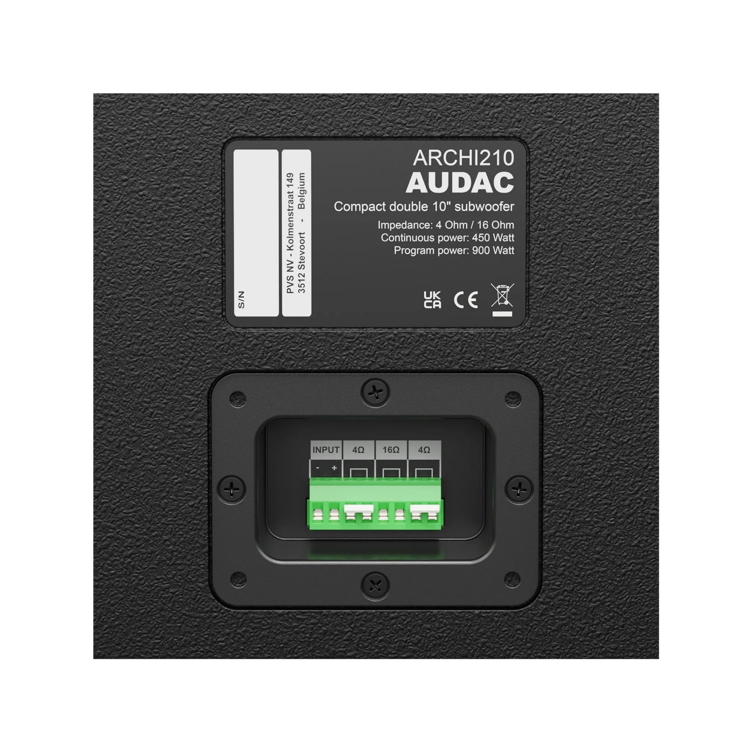 Архитектурный сабвуфер НЧ: 2x10" AUDAC ARCHI210/B - 9