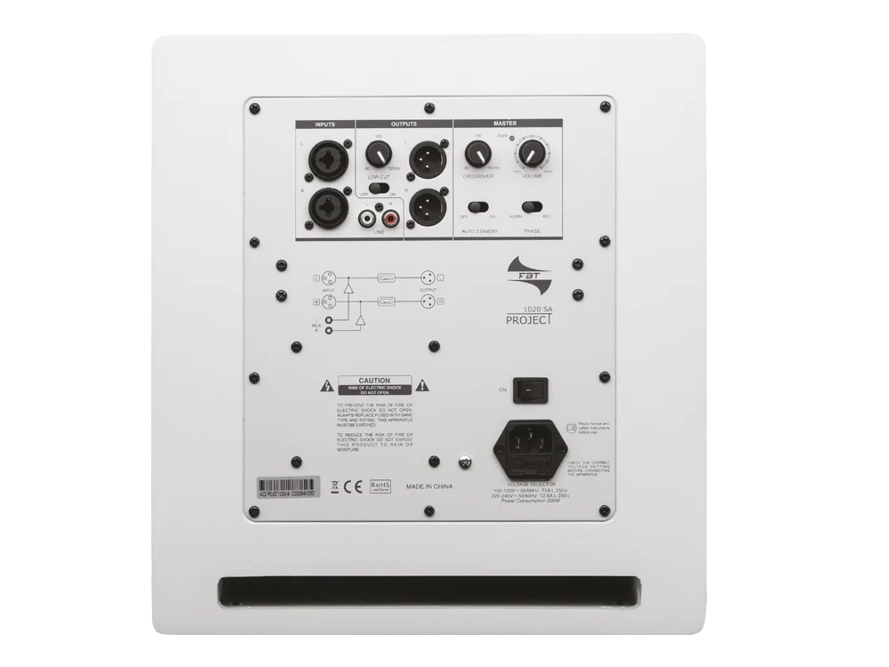Сабвуфер FBT PROJECT SUB 1020SA WHT - 9