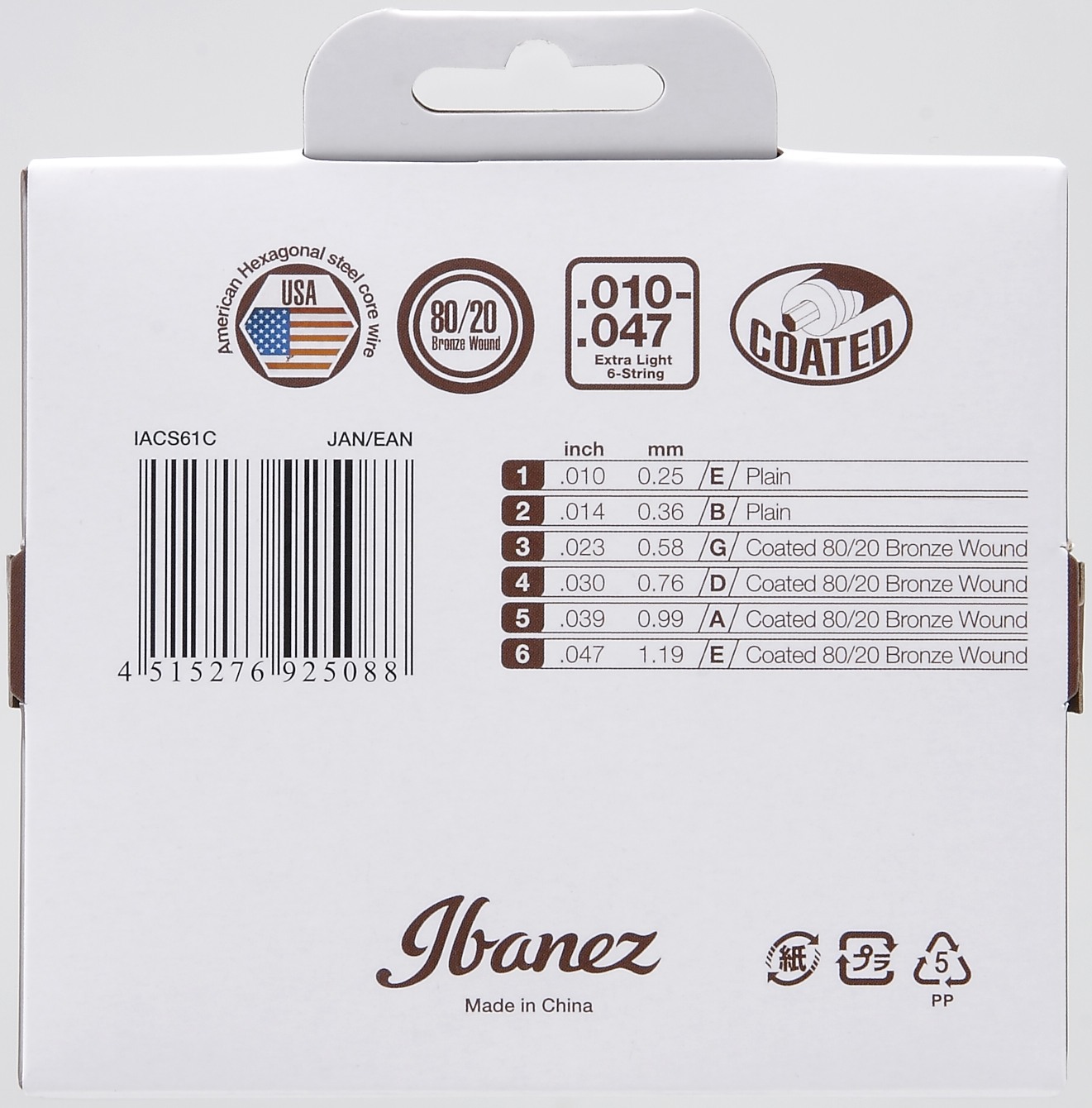Струны Ibanez IACS61C (10-47) - 8