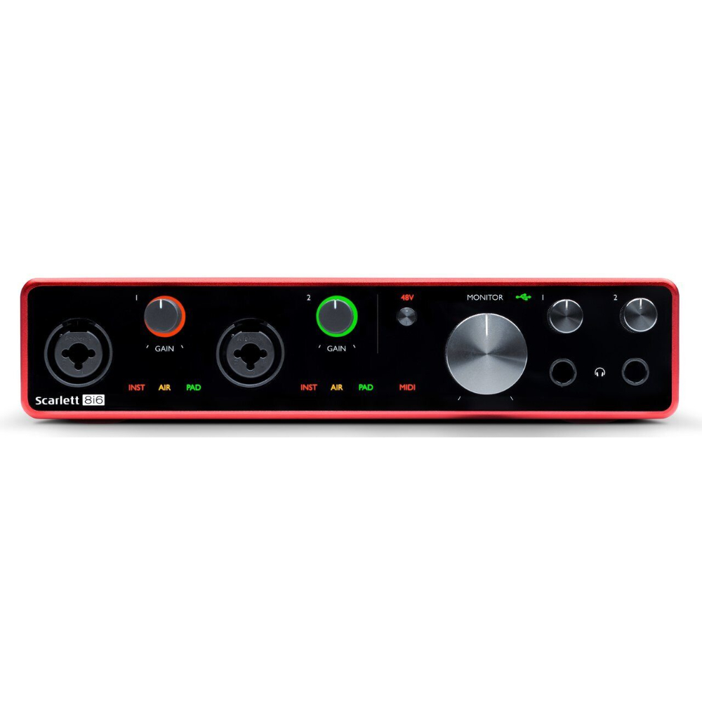 Внешняя звуковая карта Focusrite Scarlett 8i6 3rd Gen - 10
