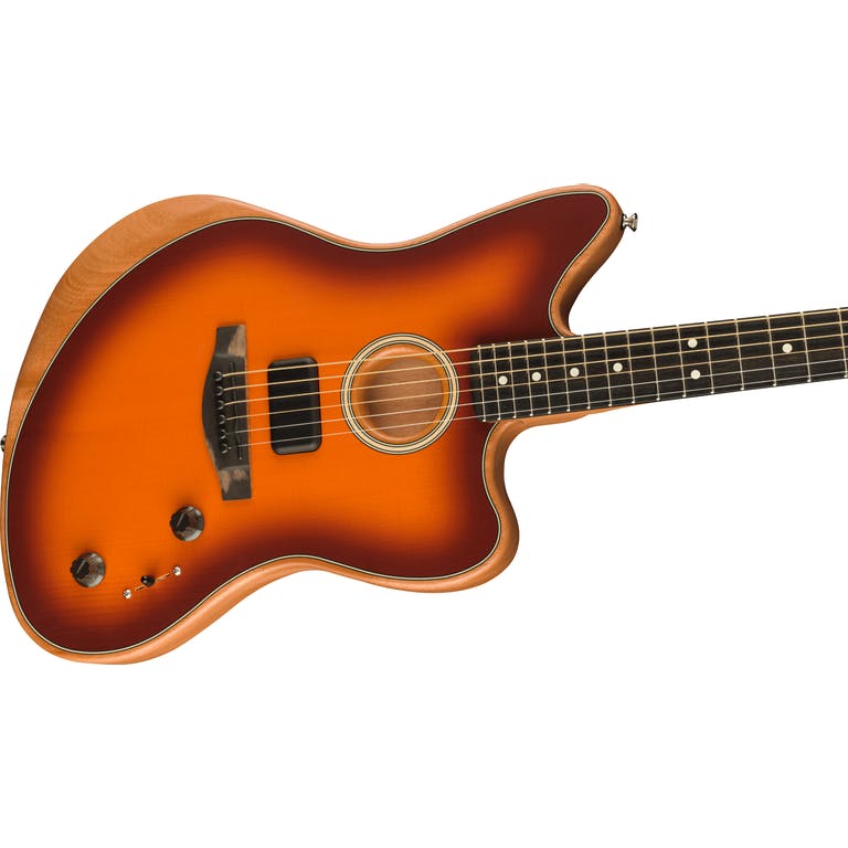 Акустическая гитара Fender Acoustasonic Jazzmaster Tobacco Sunburst - 7