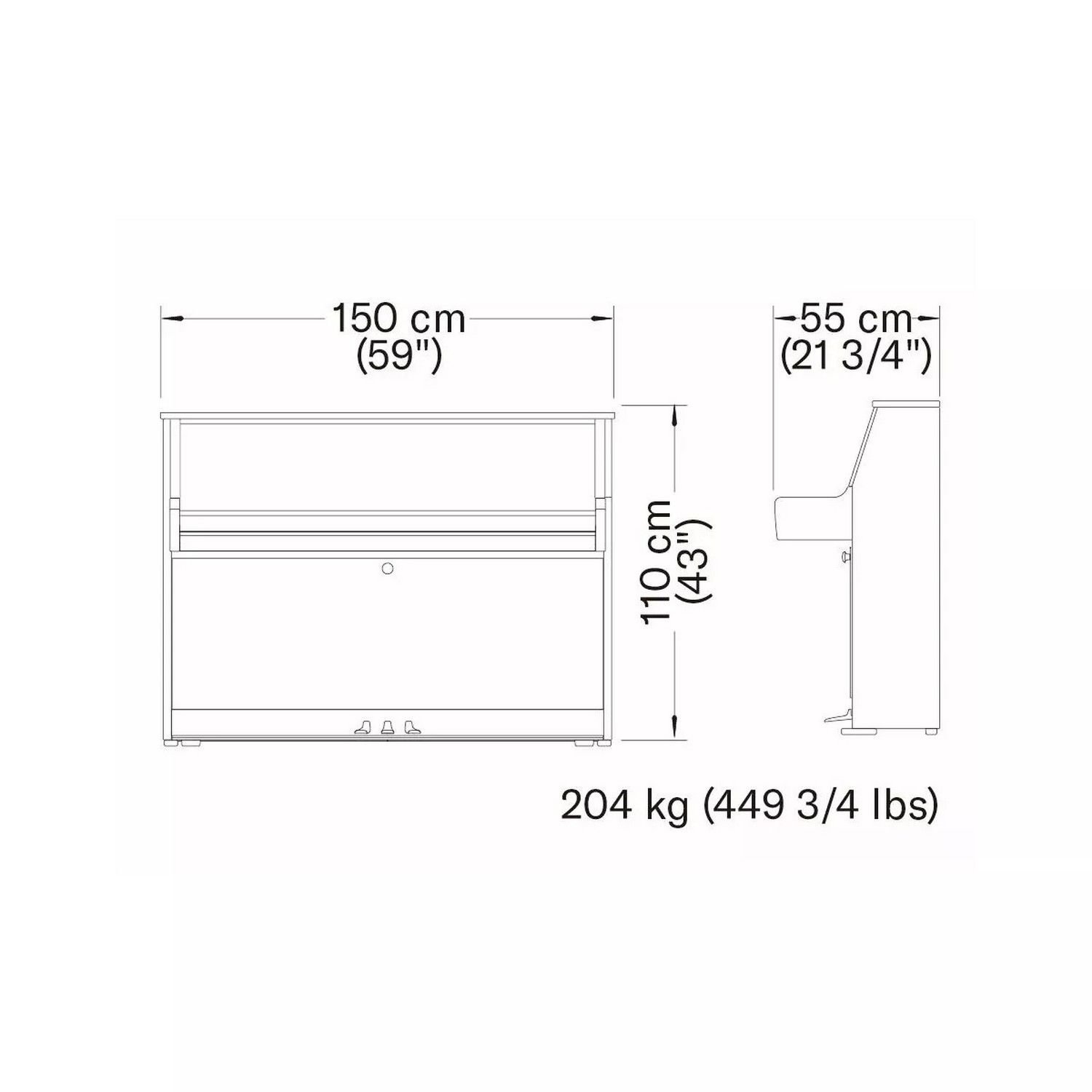 Гибридное сайлент пианино Yamaha B10 SC3 PWHC - 11