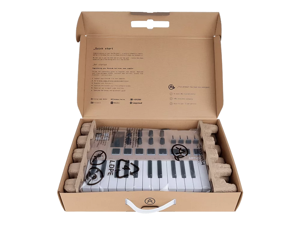 MIDI-клавиатура Arturia MiniLAB 3 Champagne - 17