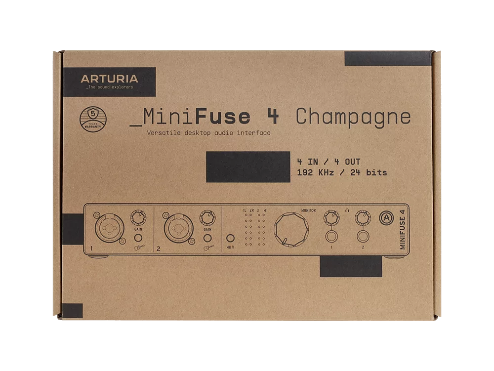 Внешняя звуковая карта Arturia MiniFuse 4 Champagne - 35