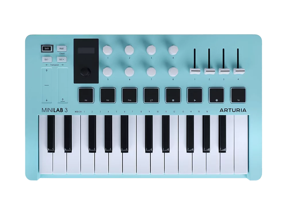 MIDI-клавиатура Arturia MiniLAB 3 Aquamarine - 16