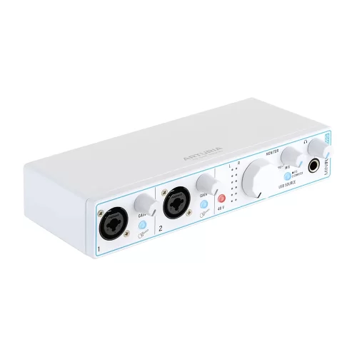 Внешняя звуковая карта Arturia MiniFuse 2 White OTG - 13
