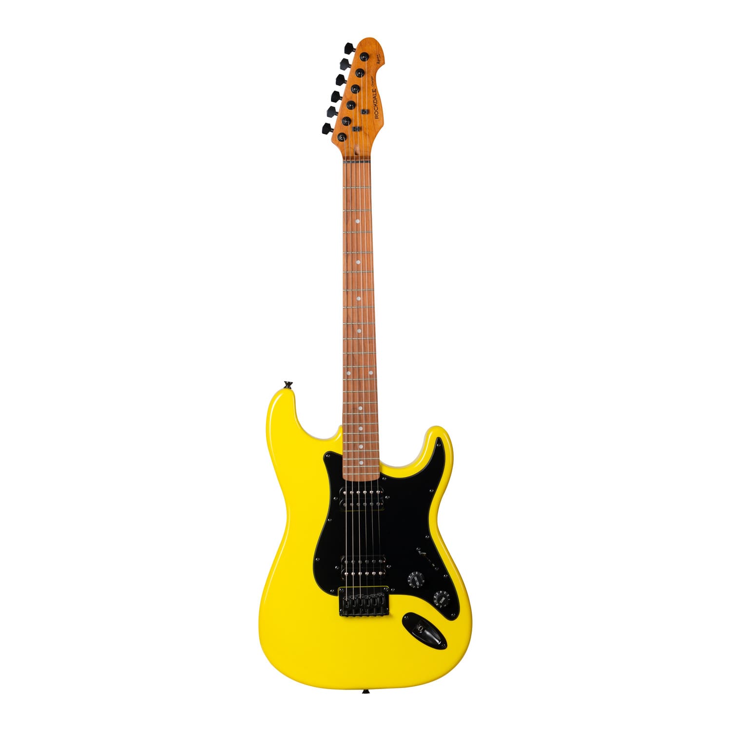Электрогитара Rockdale Stars Plus HT HH Maple Neon Yellow, Жёлтый - 12