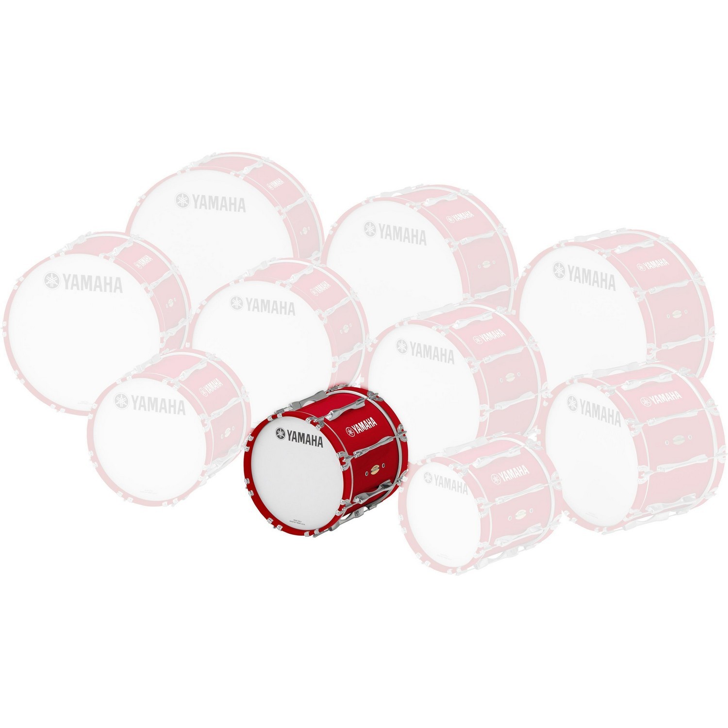 Маршевый барабан Yamaha MB8316 FESTIVE RED - 12