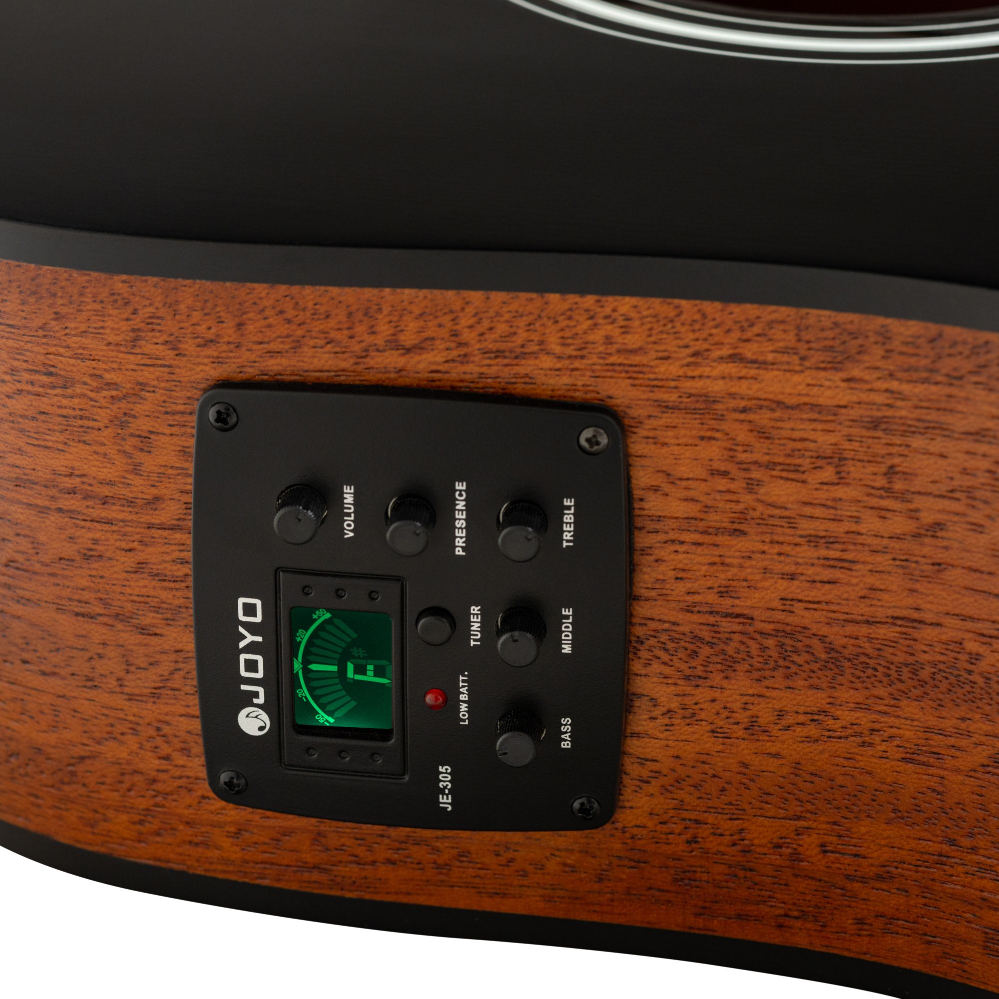 Акустическая гитара Rockdale Aurora D3 C BK E Gloss, Черный - 20