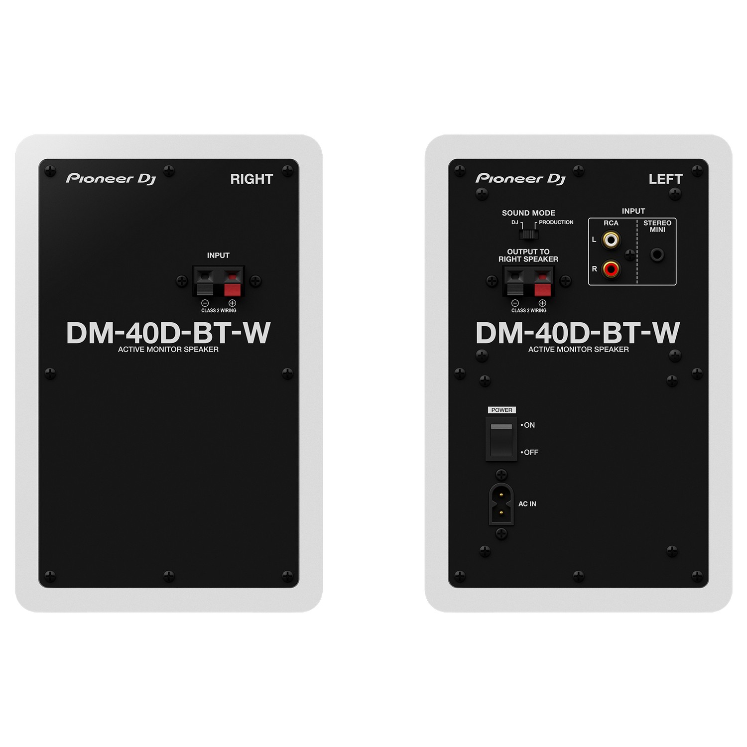 Пара студийных мониторов PIONEER DM-40D-BT-W - 14
