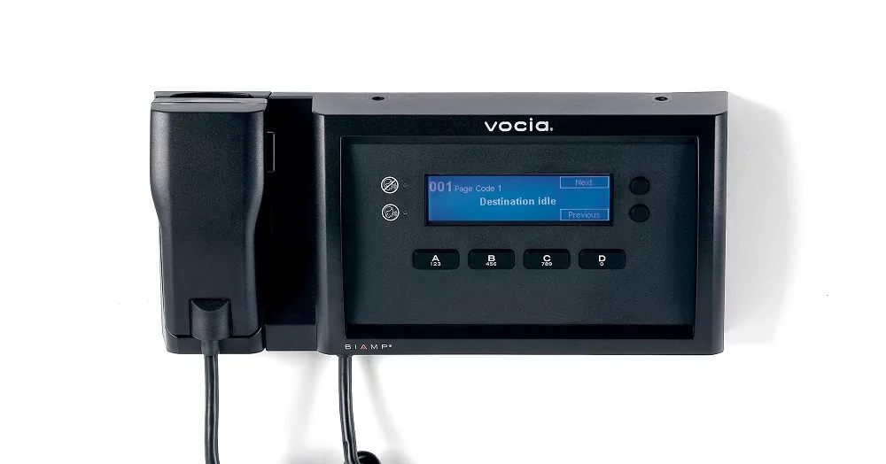 Настенная микрофонная консоль Biamp Vocia EWS-4 - 2