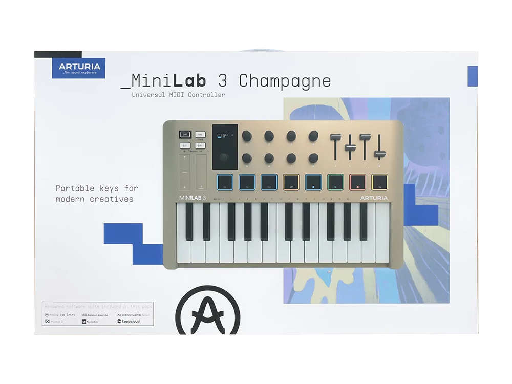 MIDI-клавиатура Arturia MiniLAB 3 Champagne - 21