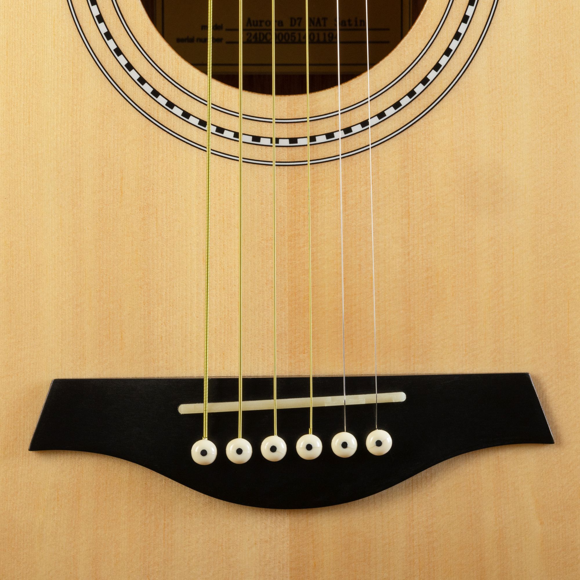 Акустическая гитара Rockdale Aurora D7 NAT Satin, Nat Satin - 15