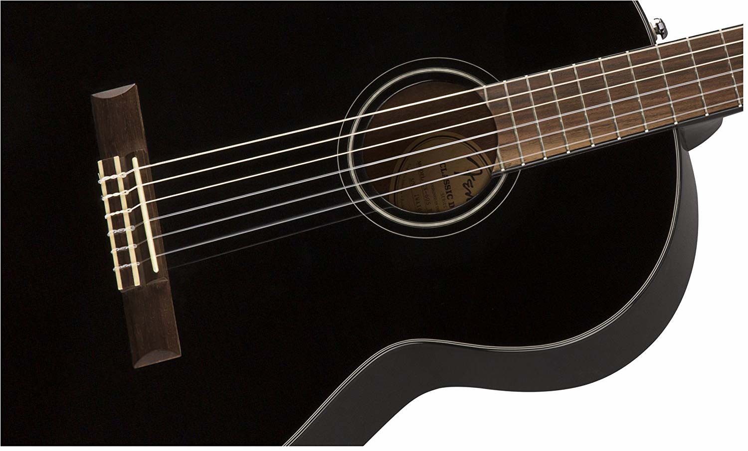 Классическая гитара Fender CN-60S Nylon Black - 9