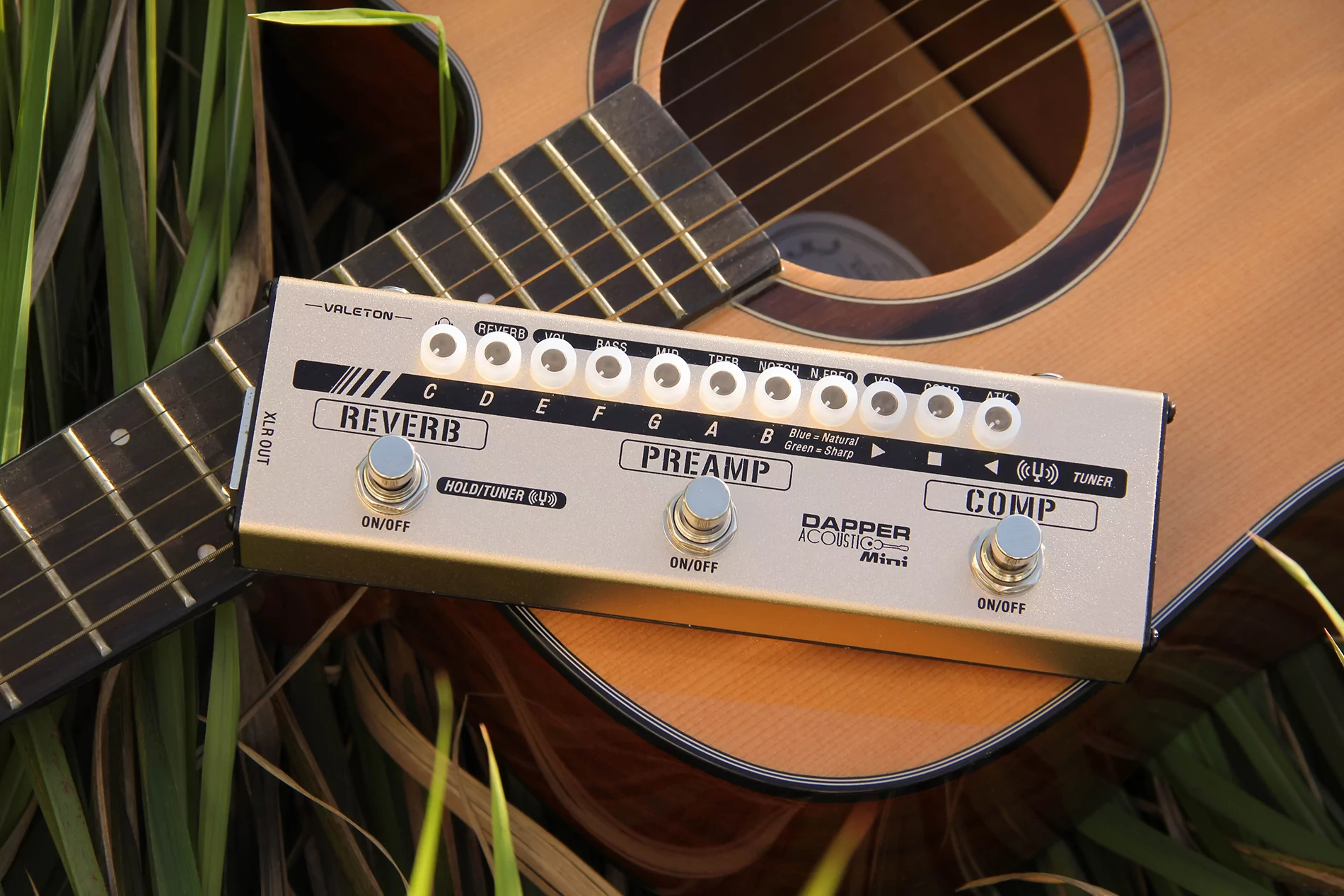 Педаль эффектов для акустической гитары Valeton MES-4 Dapper Acoustic Mini - 33