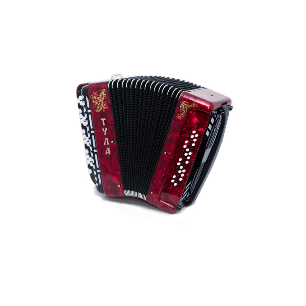 BN-46-RD Баян ученический "Тула" 77/46х37-II, красный, Тульская Гармонь - 13