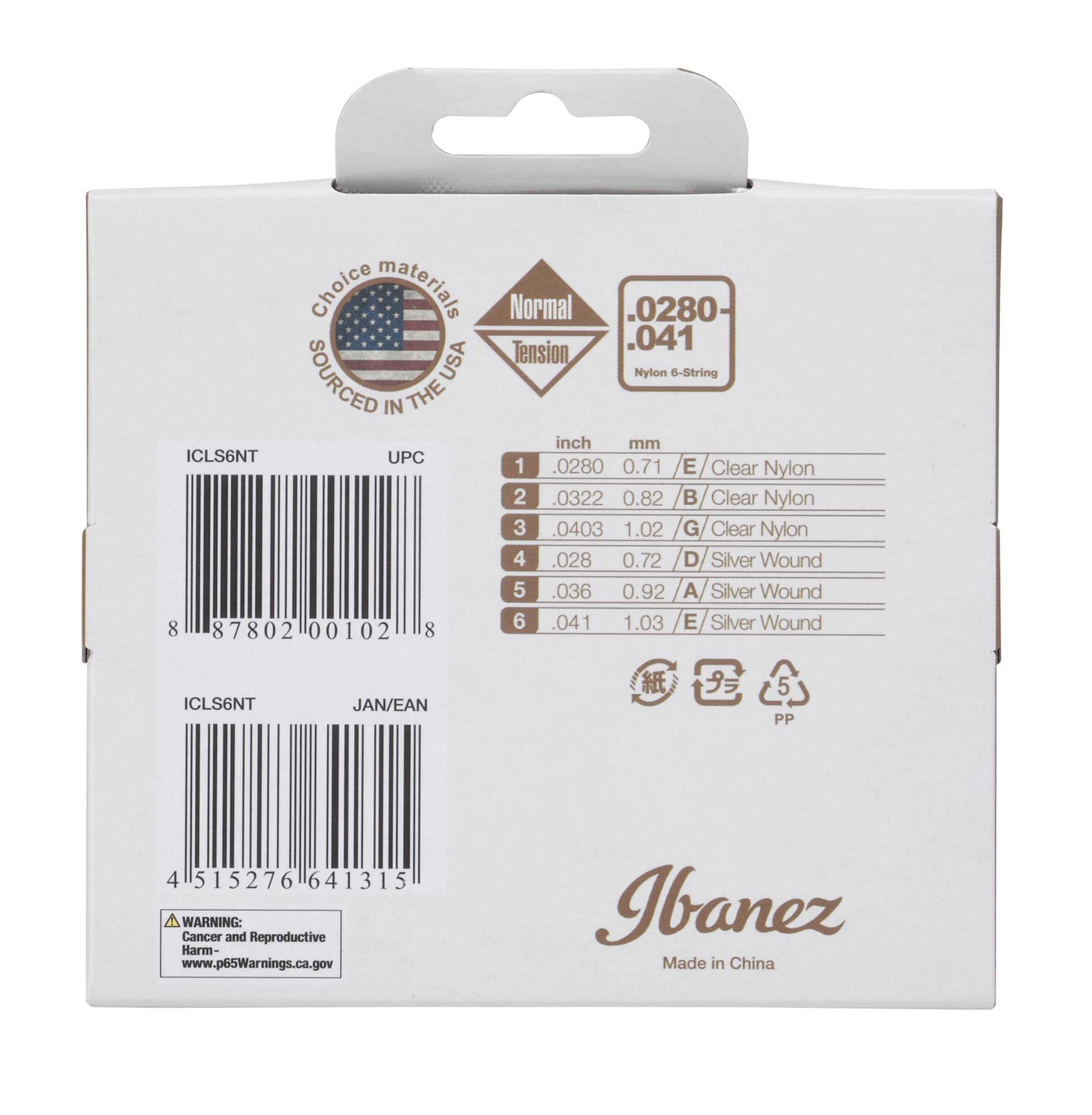 Струны Ibanez ICLS6NT - 8