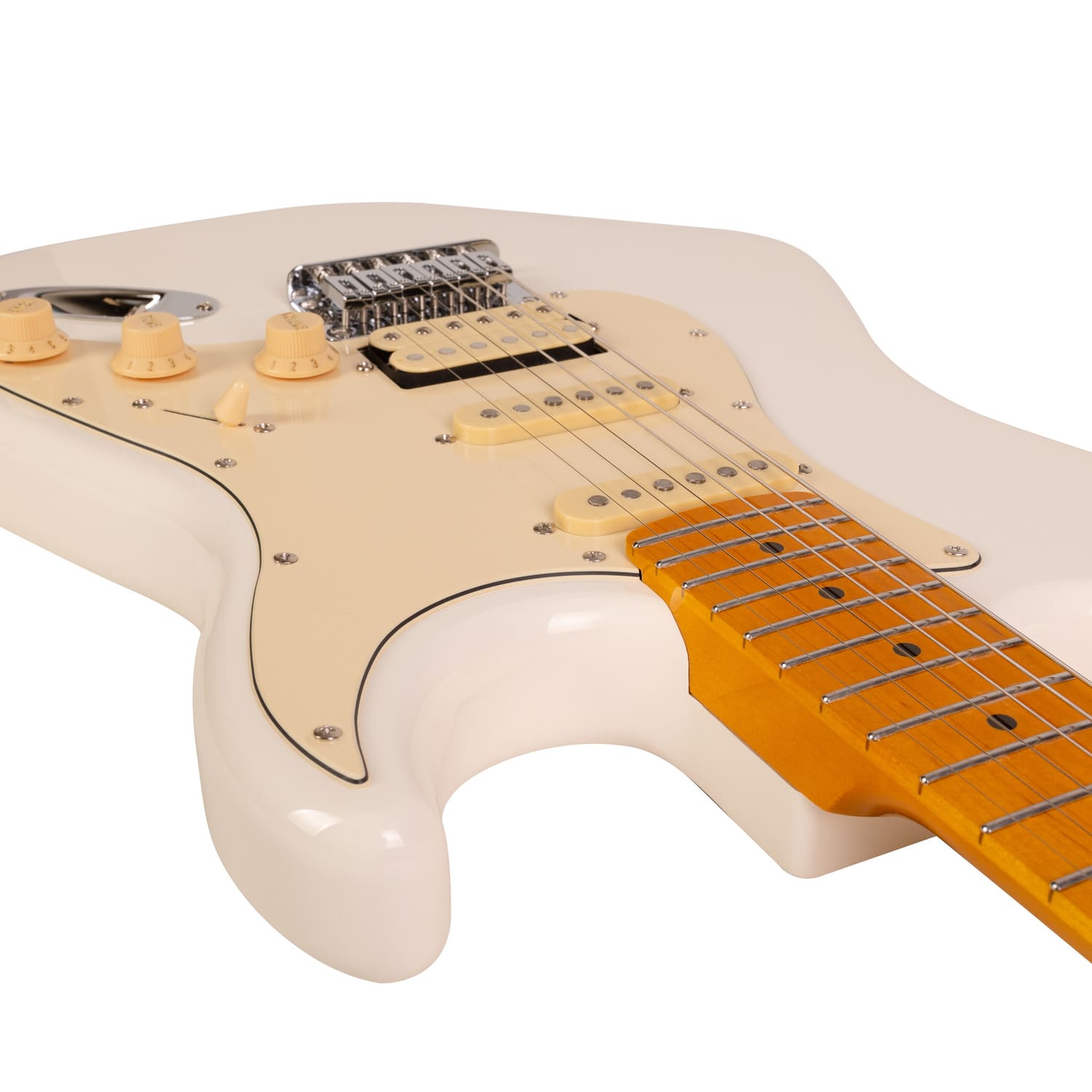 Электрогитара Rockdale Stars Classic HSS Maple Cream White - 18