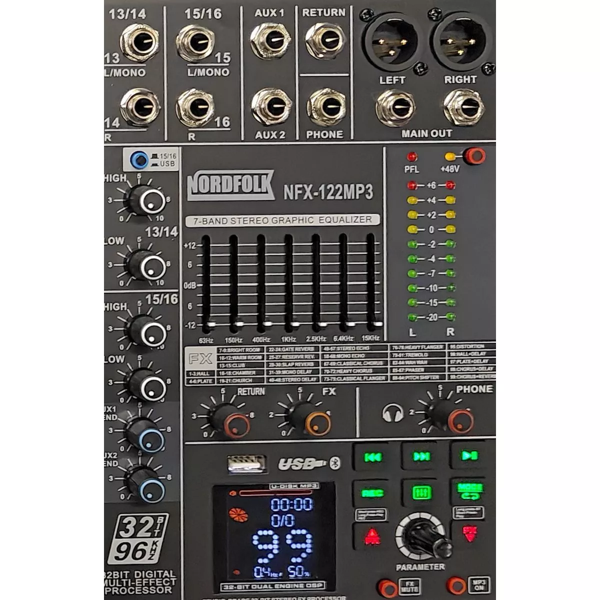 Микшерный пульт Nordfolk NFX-122MP3 - 9