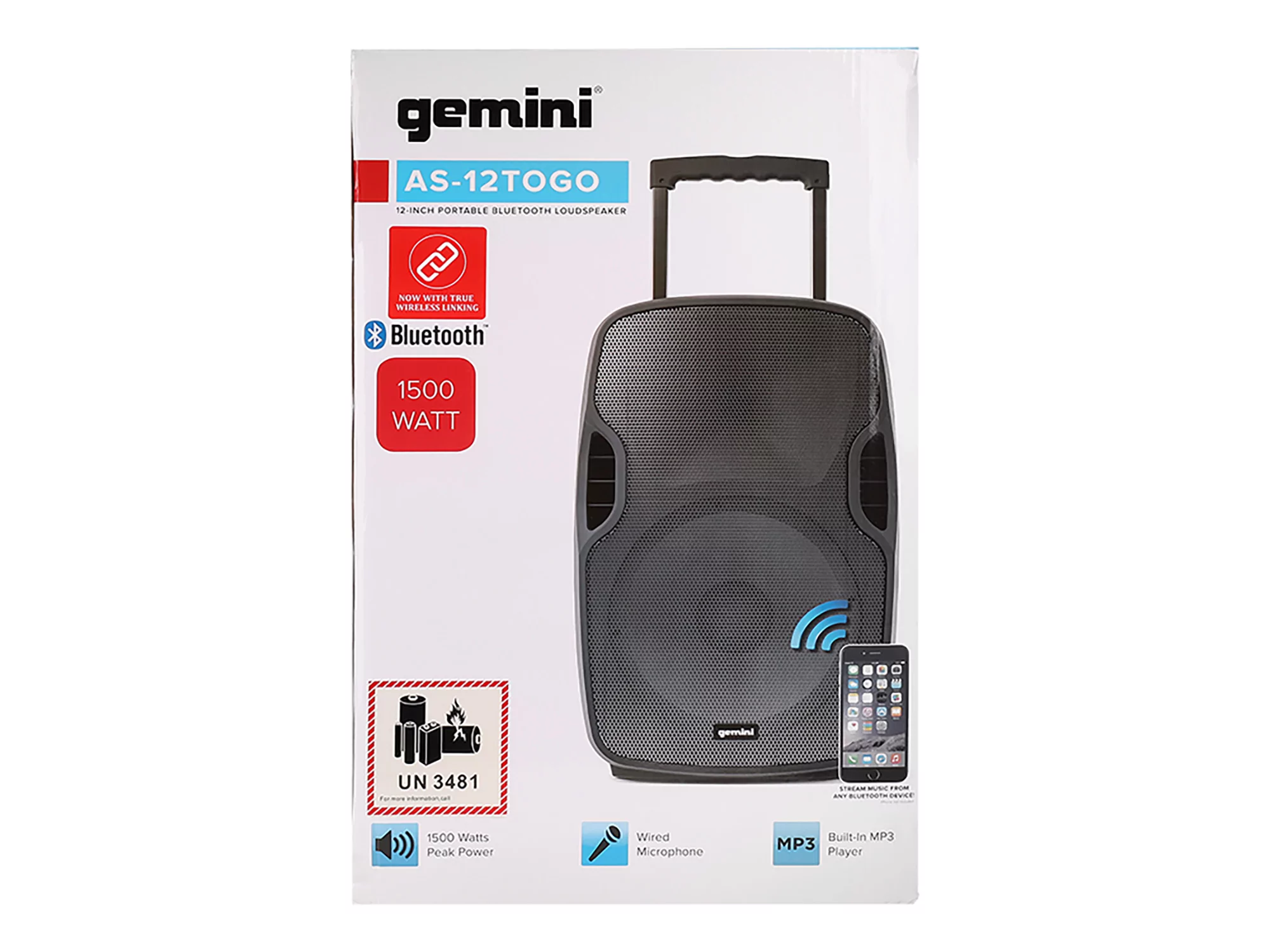 Активная акустическая система Gemini AS-12TOGO - 53