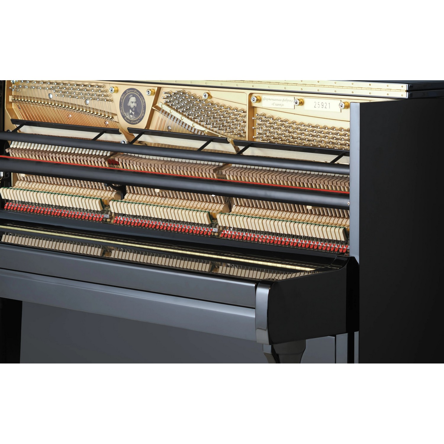 Акустическое пианино Михаил Глинка Композитор, черное, полированное - 19