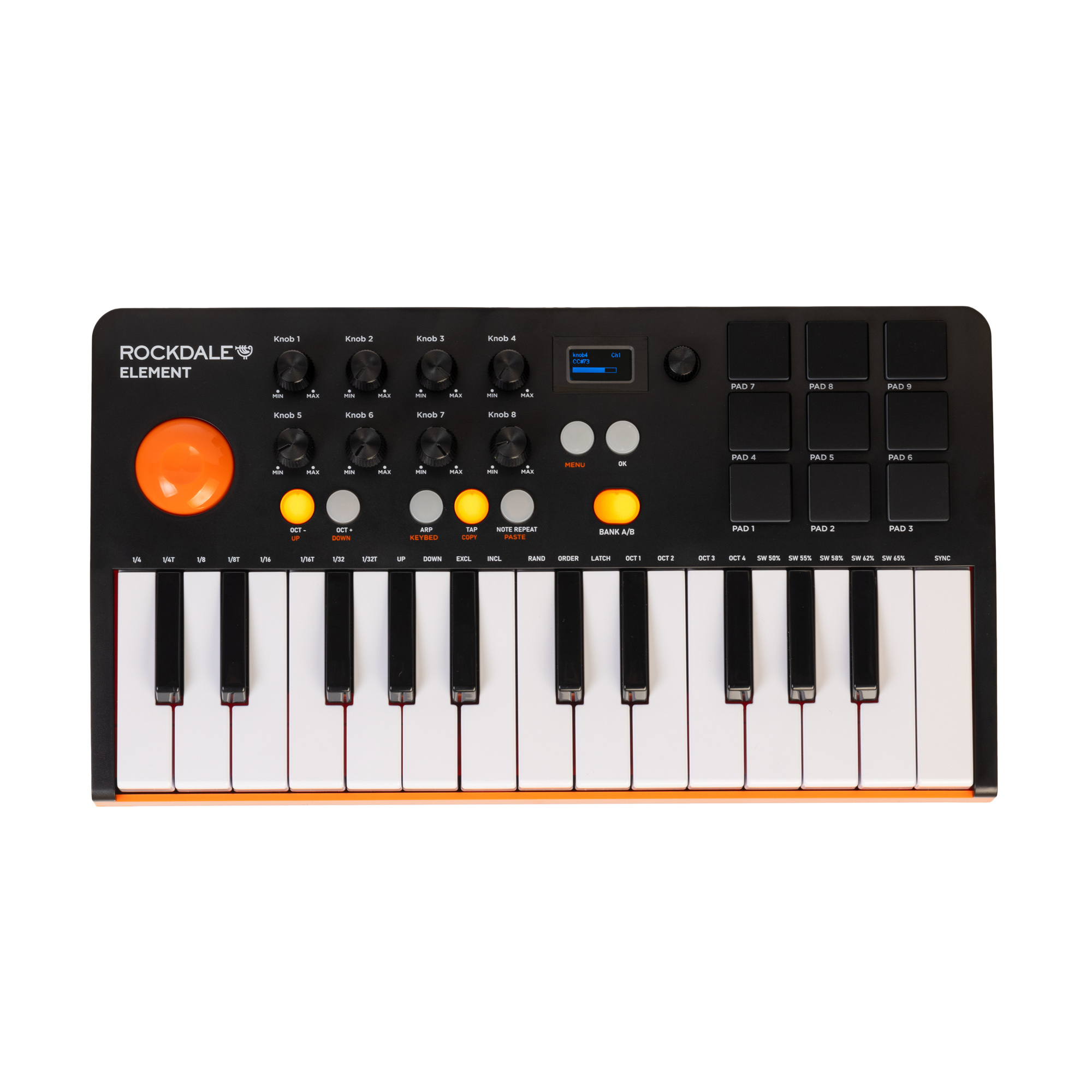 MIDI-клавиатура Rockdale Element Black - 12