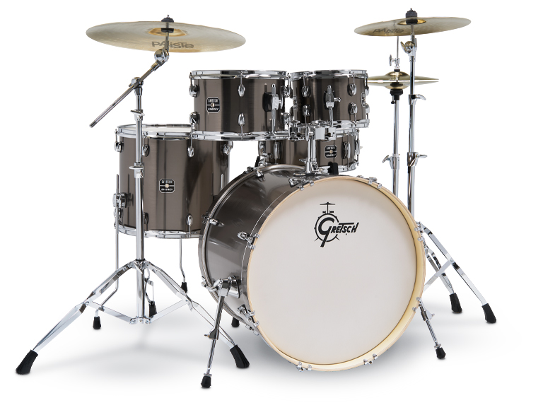 Барабанная установка Gretsch GE4E825GS Energy, серая, 2 коробки - 5