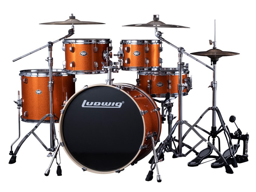 Барабанная установка Ludwig LEE52202 Element, оранжевая, 2 коробки - 5