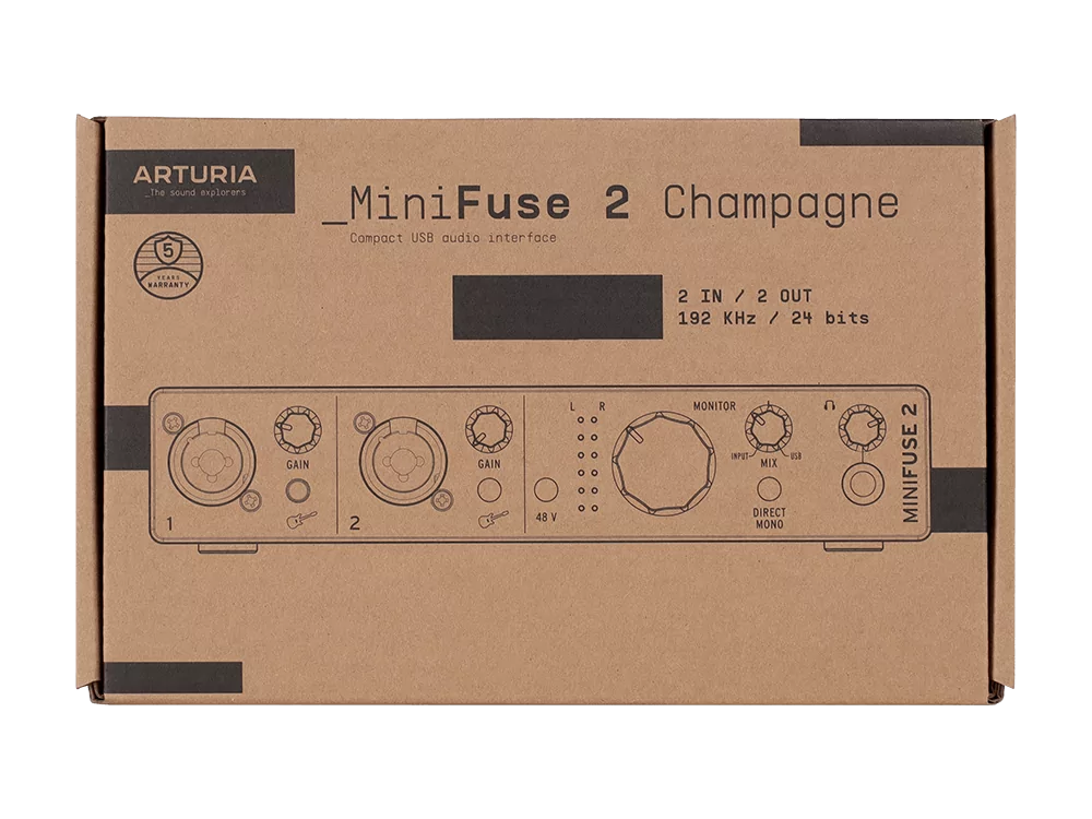 Внешняя звуковая карта Arturia MiniFuse 2 Champagne - 26
