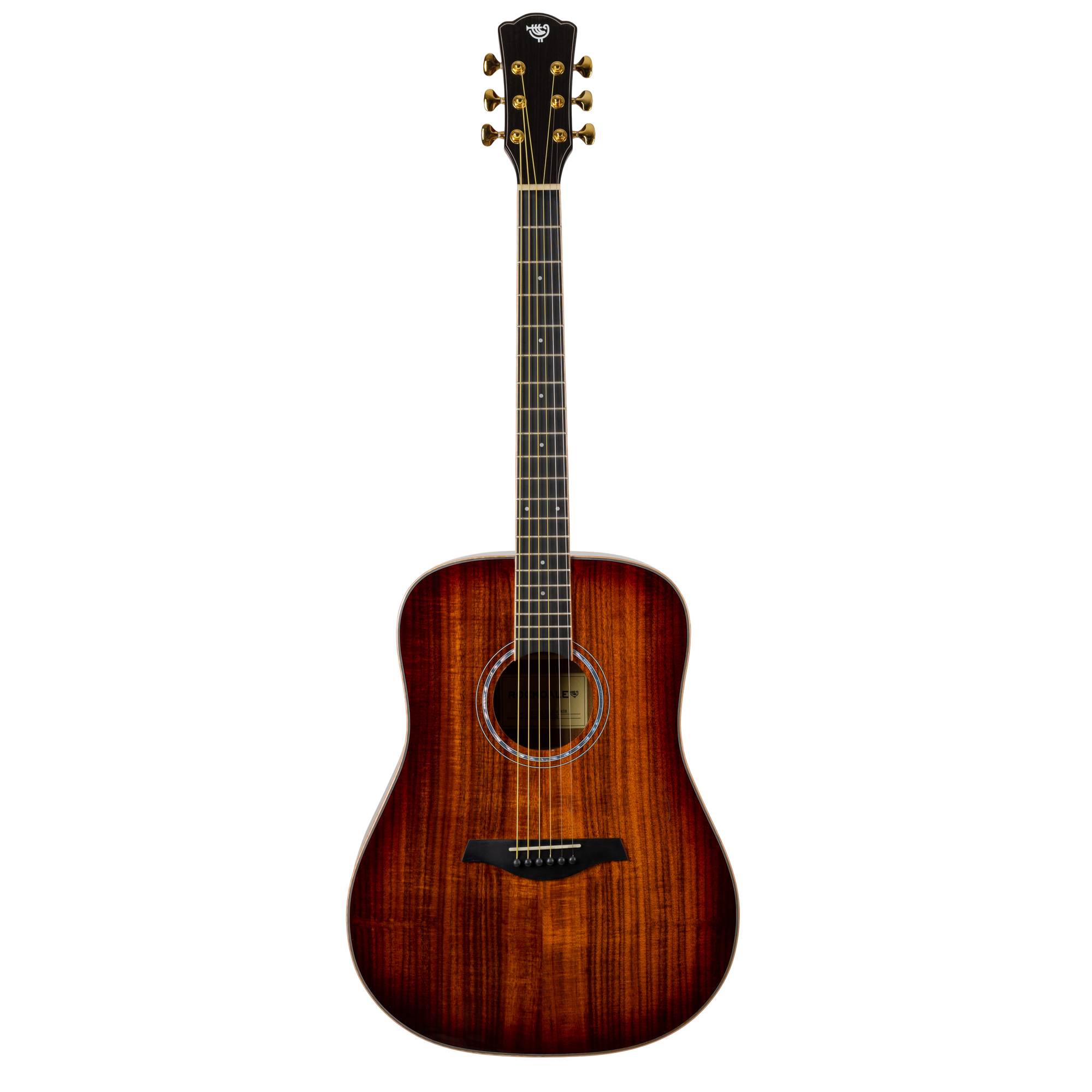 Акустическая гитара Rockdale Aurora D7 Koa Asb, Koa Asb - 12