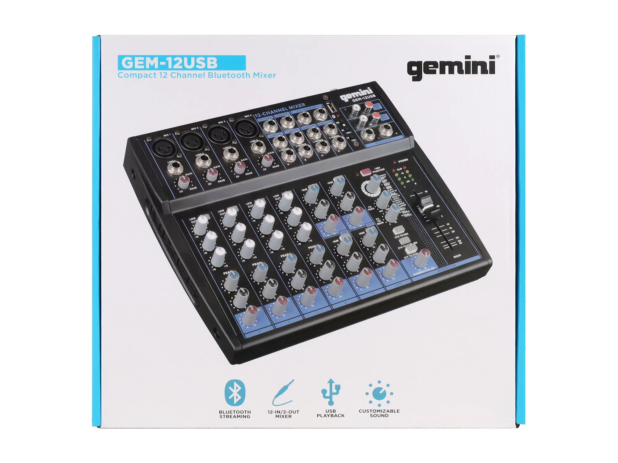 Аналоговый микшер Gemini GEM-12USB - 27