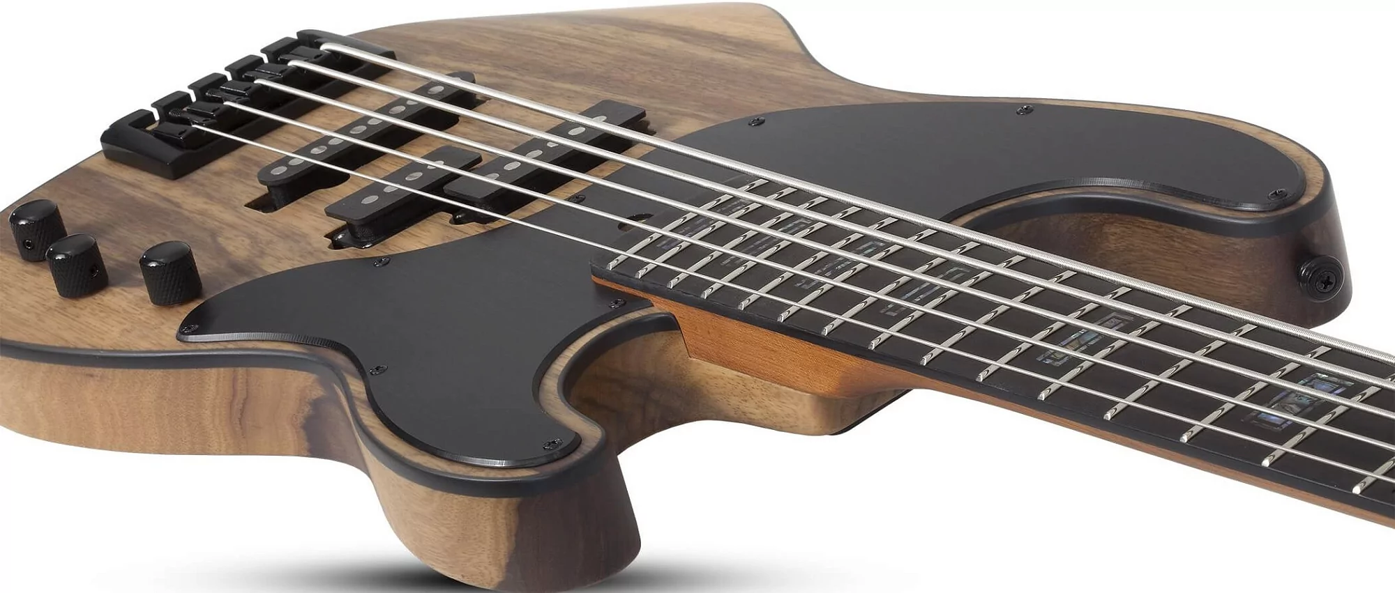 Бас-гитара Schecter MODEL-T 5 EXOTIC BLACK LIMBA Blue - 18