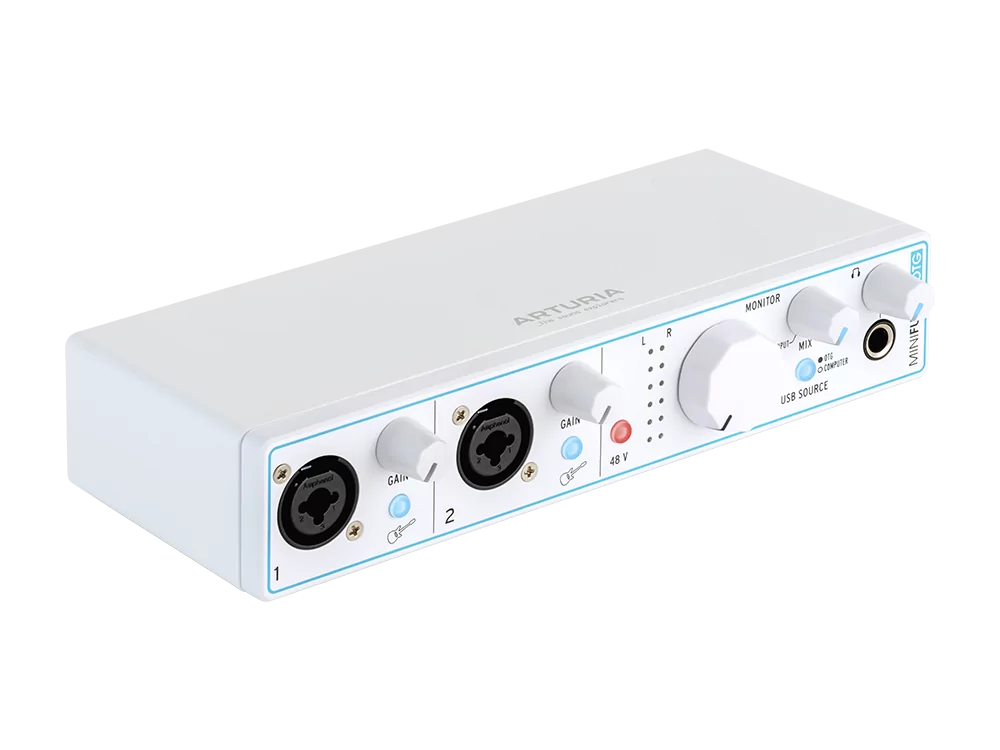 Внешняя звуковая карта Arturia MiniFuse 2 White OTG - 17