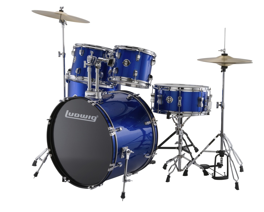 Барабанная установка Ludwig LC17019 Accent Fuse, синяя - 5
