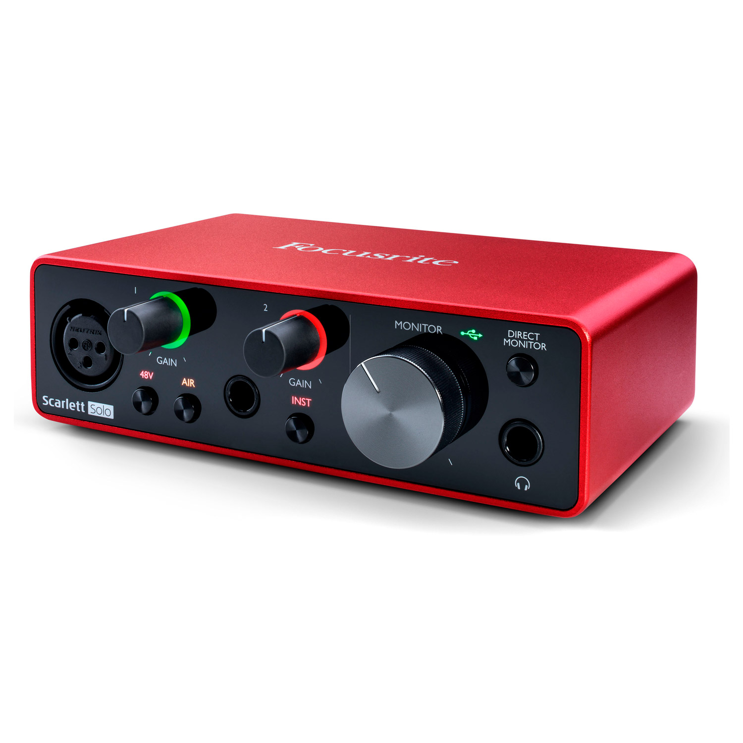 Аудиоинтерфейс Focusrite Scarlett Solo 3rd Gen, Черный - 10