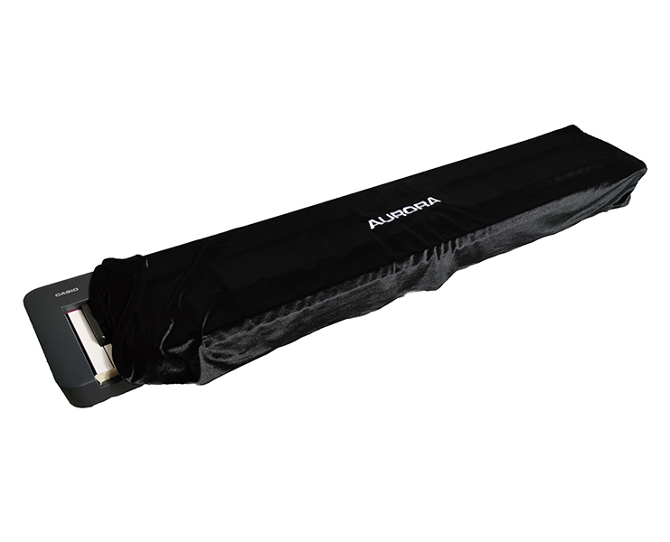 Накидка для цифровых фортепиано Casio серии S Aurora AU-NDP88CS-BK, бархатная, черная - 4