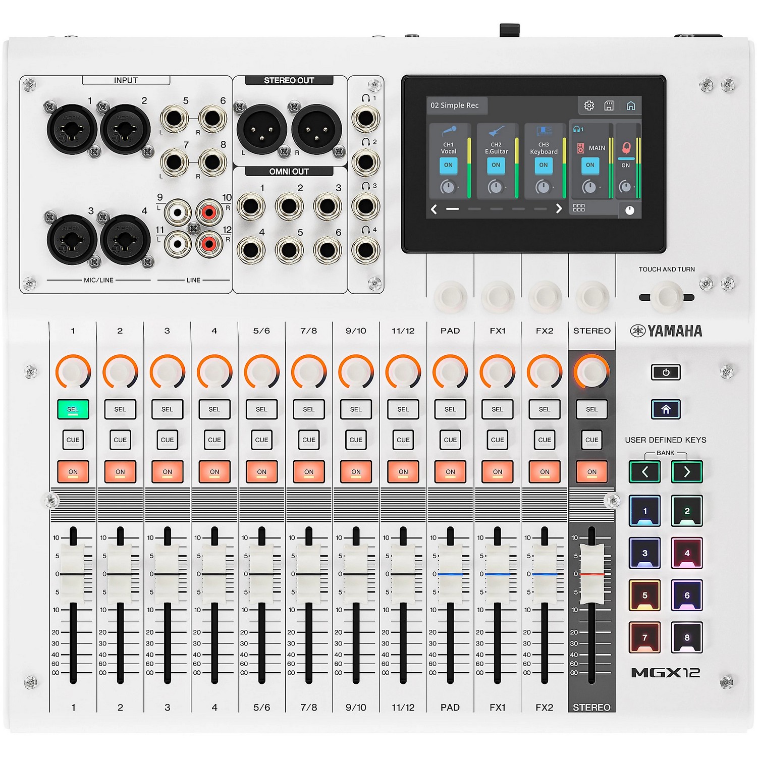 Цифровой микшер Yamaha MGX12 White - 11