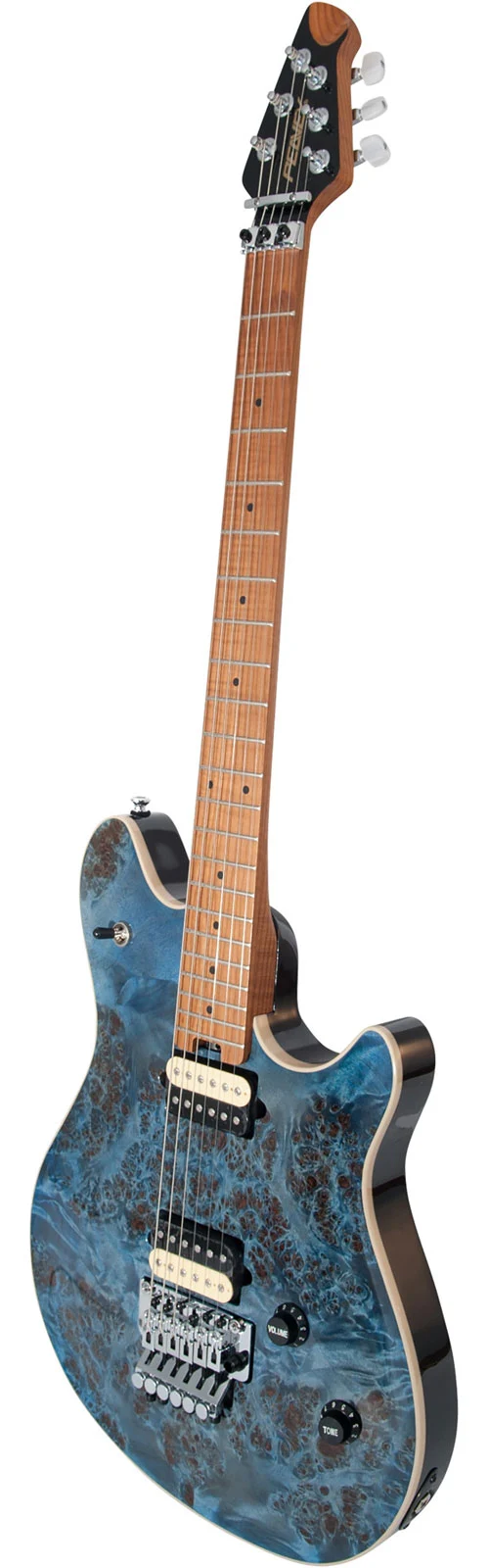 Электрогитара Peavey HP2 Tremolo Poplar Burl Trans Blue - 10