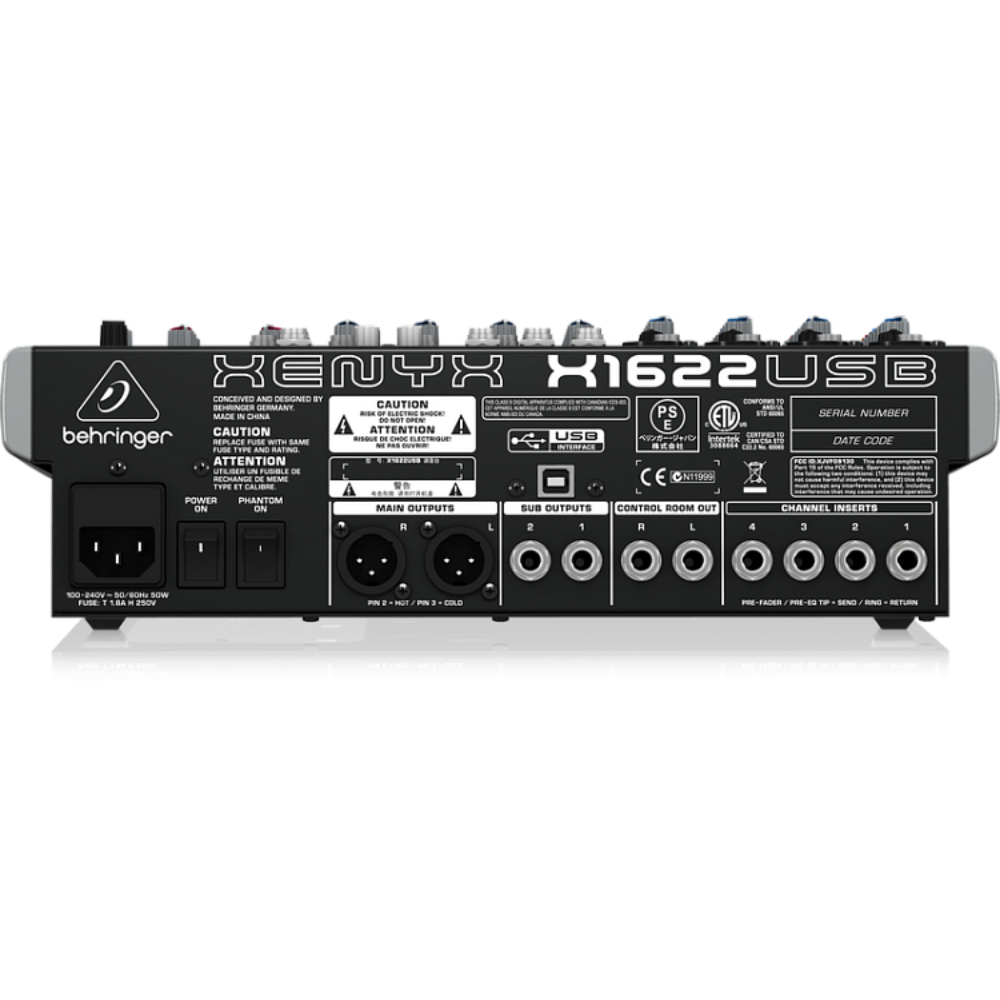 Аналоговый микшер Behringer X1622USB - 7