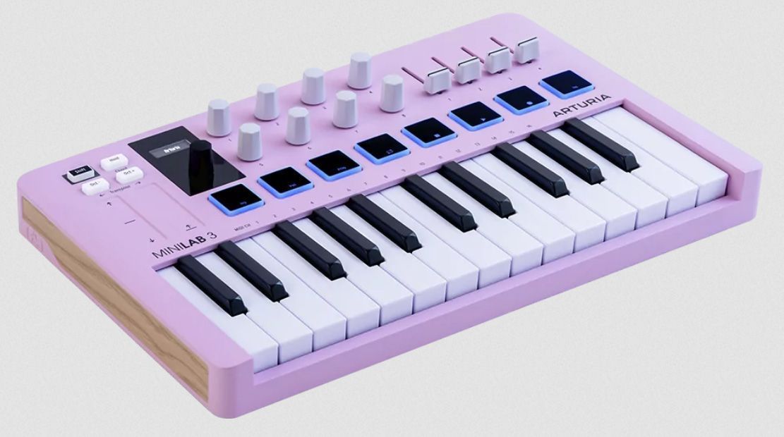 MIDI-клавиатура Arturia MiniLAB 3 Rose Quartz - 8