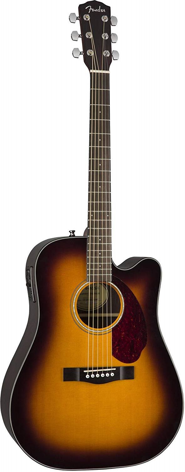 Акустическая гитара Fender CD-140SCE Sunburst - 8