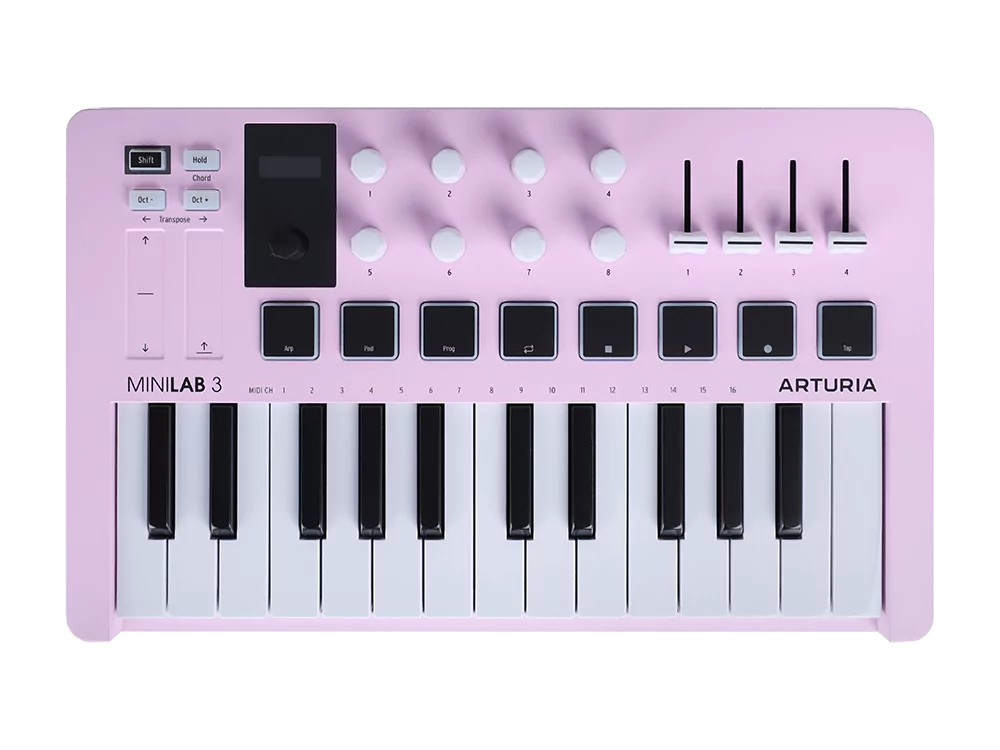 MIDI-клавиатура Arturia MiniLAB 3 Rose Quartz - 16