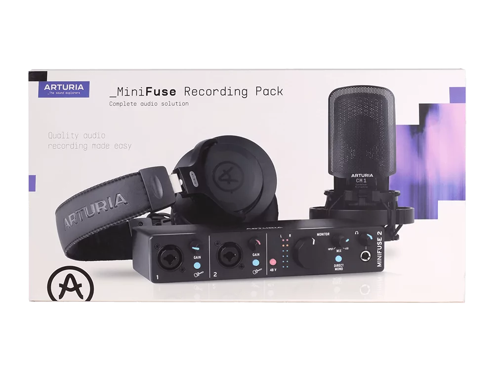 Комплект для звукозаписи Arturia MiniFuse Recording Pack Black - 42