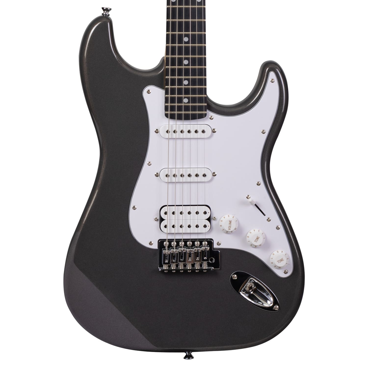 Электрогитара Rockdale Stars HSS Silver Metallic, Серебристый - 16