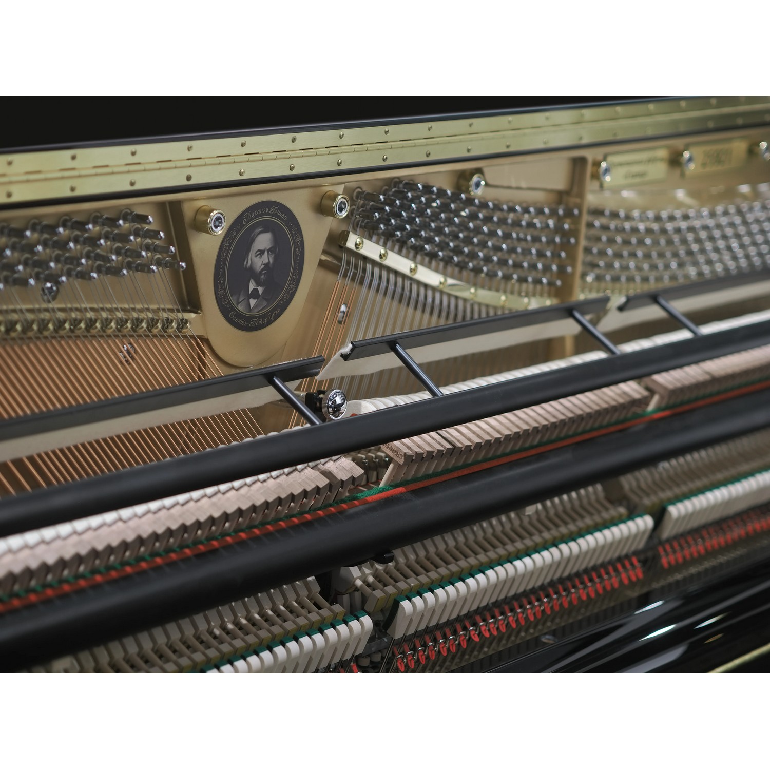 Акустическое пианино Михаил Глинка черное, полированное - 22