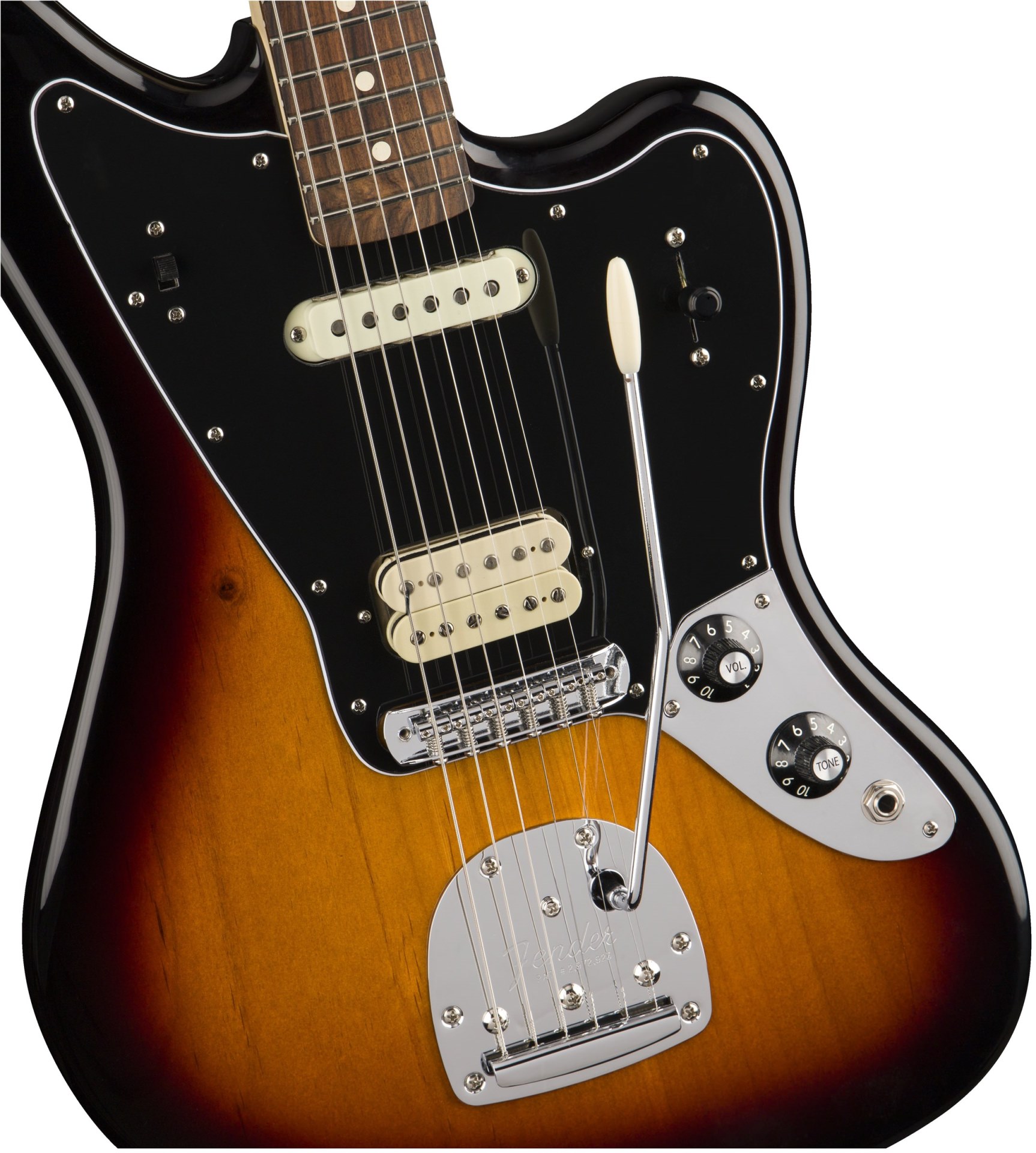 Электрогитара Fender PLAYER Jaguar 3-Tone Sunburst, Санберст трёхцветный - 10