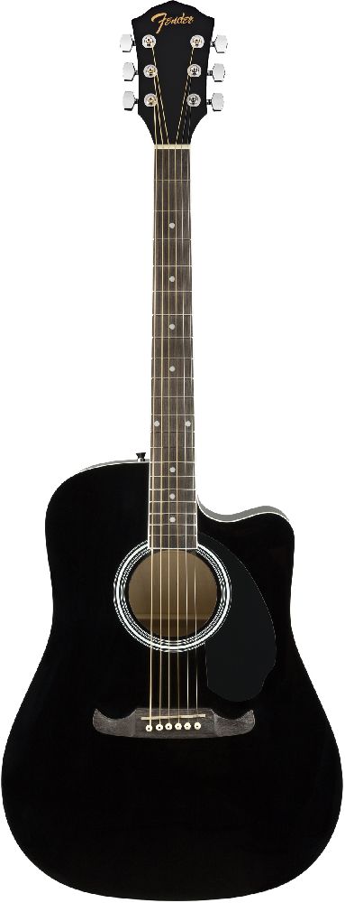 Акустическая гитара Fender FA-125CE Black - 7